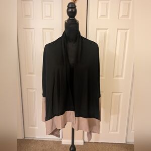 Renee C Black & Tan sweater